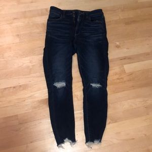 AE Next Level Stretch Jean Distressed Ankle